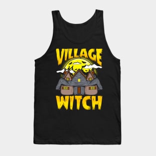 Village Witch Halloween Design Tank Top